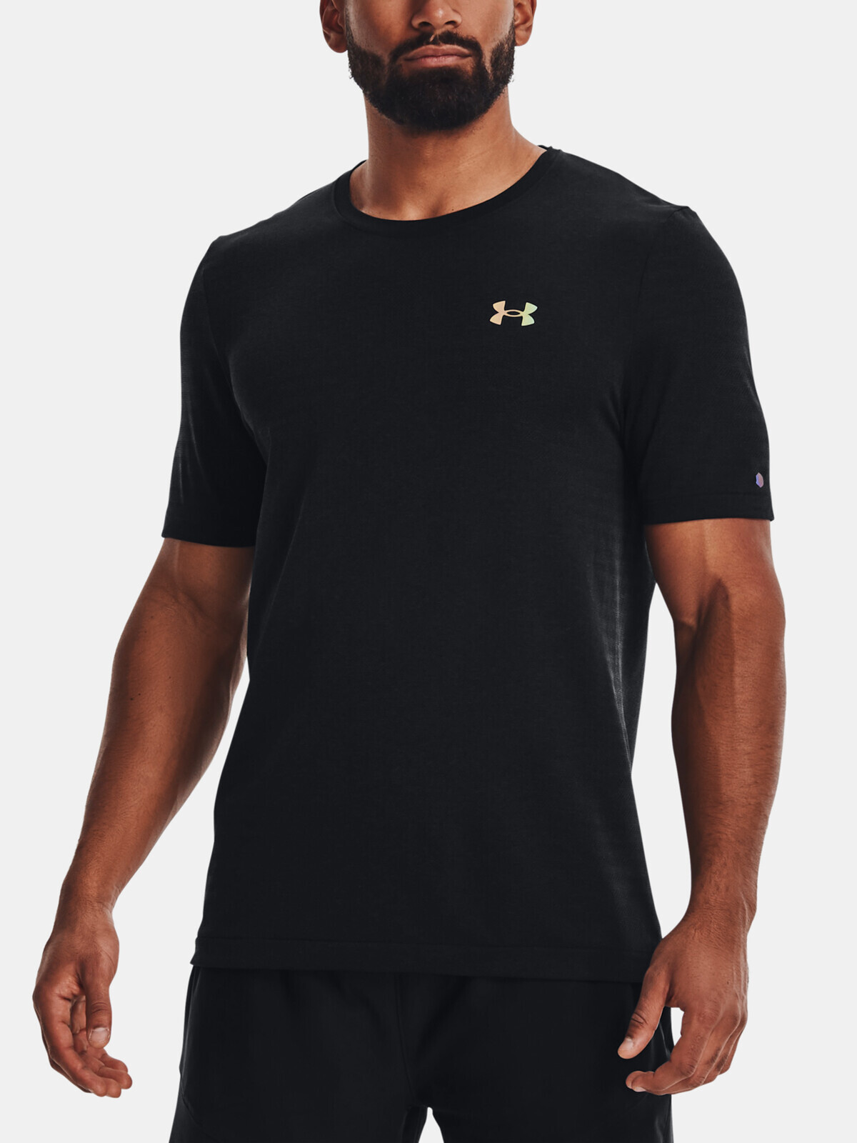 Under Armour Tričko UA Rush Seamless GeoSport SS-BLK - Pánské