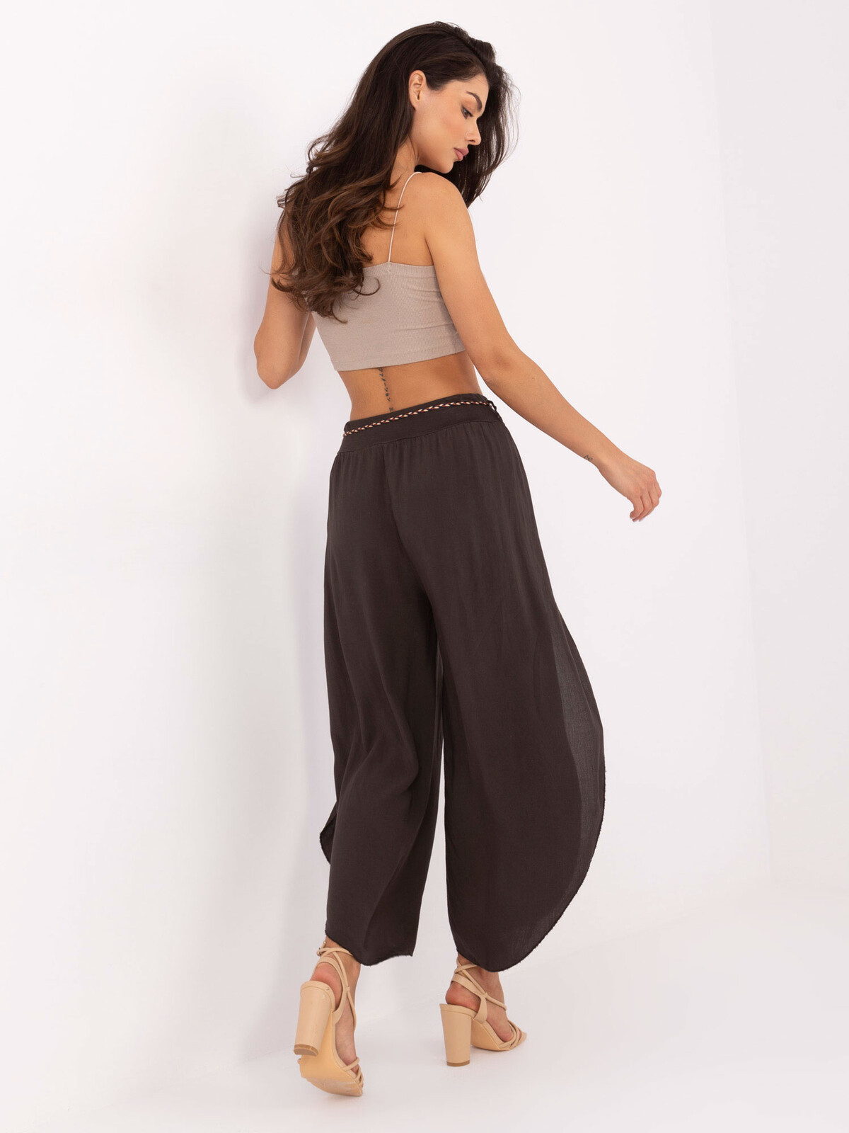 Trousers-TW-SP-BI-81378.24P-dark brown