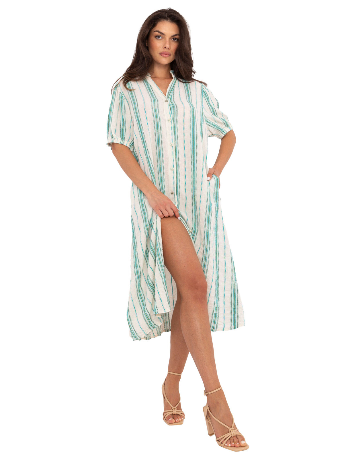 Dress-TW-SK-BI-2451.84-white-green