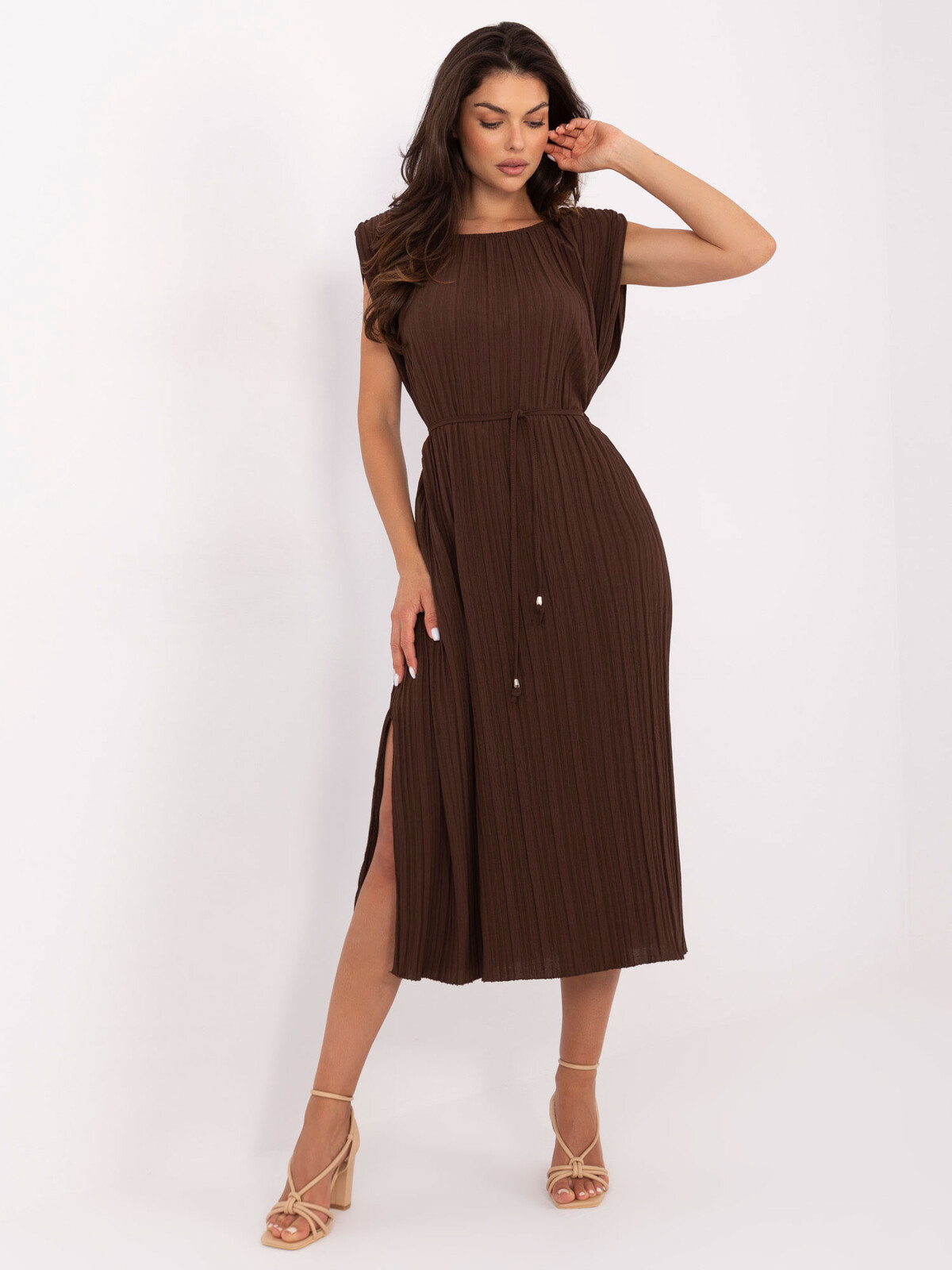 Dress-MI-SK-A2576.86-dark brown