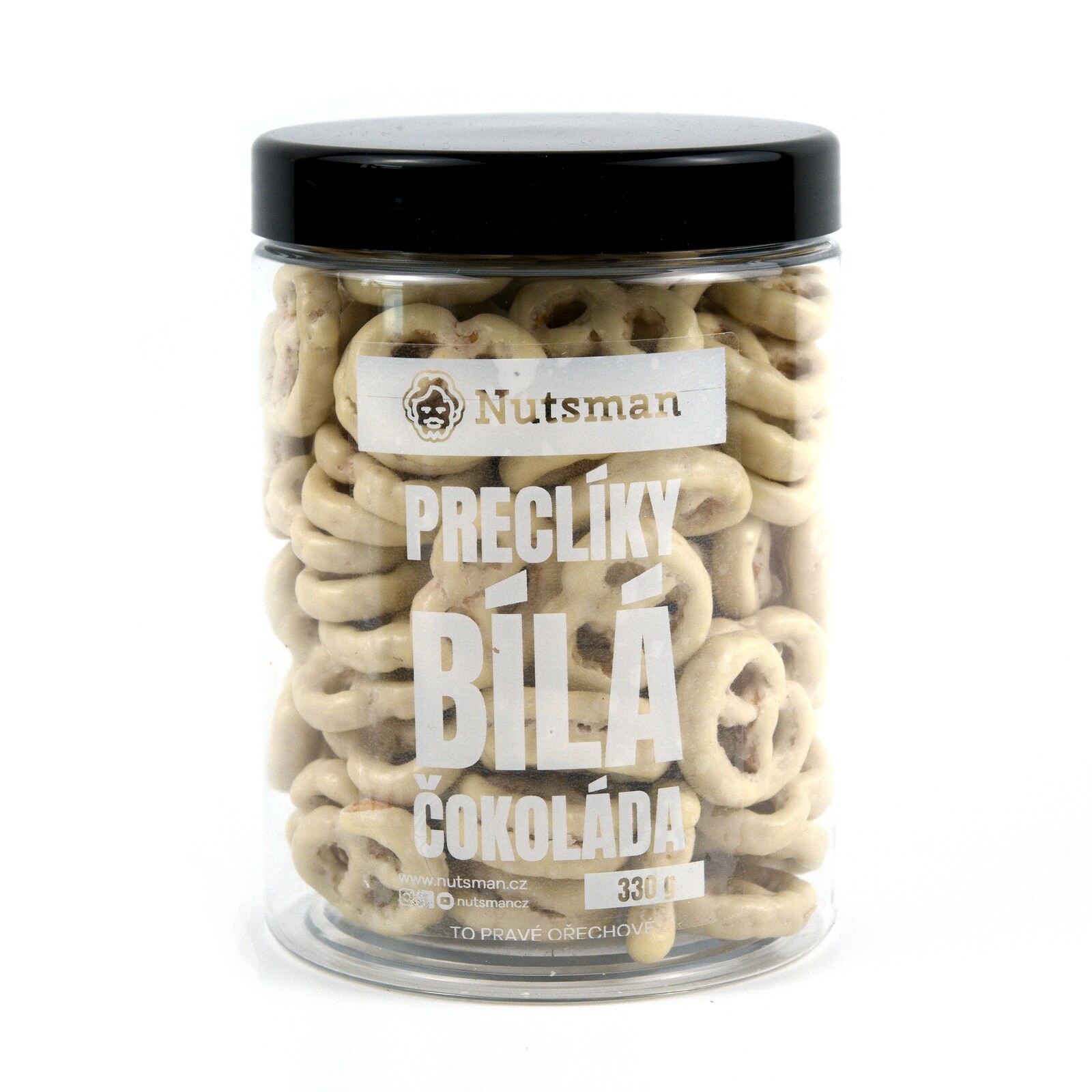 NUTSMAN Preclíky bílá čokoláda 330 g