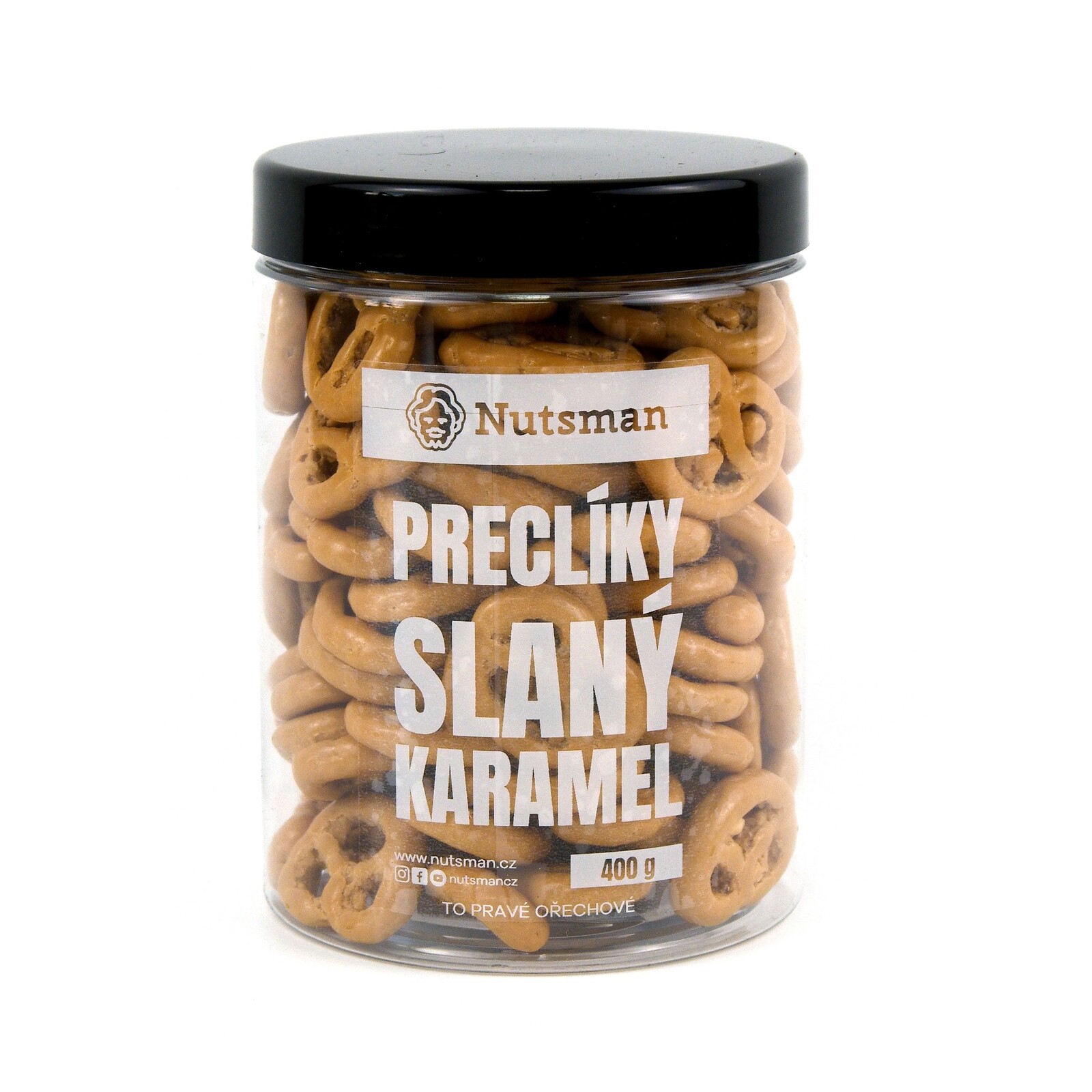 NUTSMAN Preclíky slaný karamel 400 g