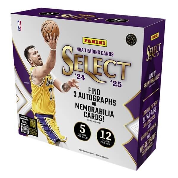 2024-2025 NBA karty Panini Select Basketball Hobby Box