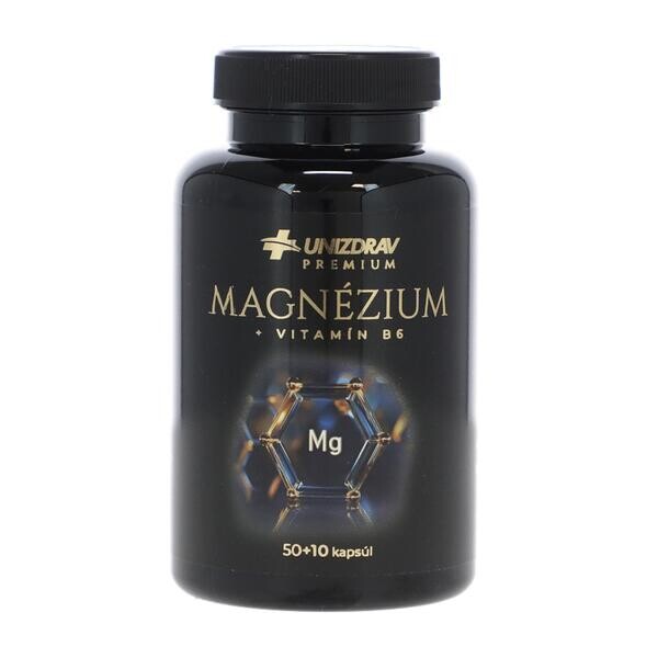 Magnesium + vitamín B6 UNIZDRAV, 50 + 10 kapslí zdarma
