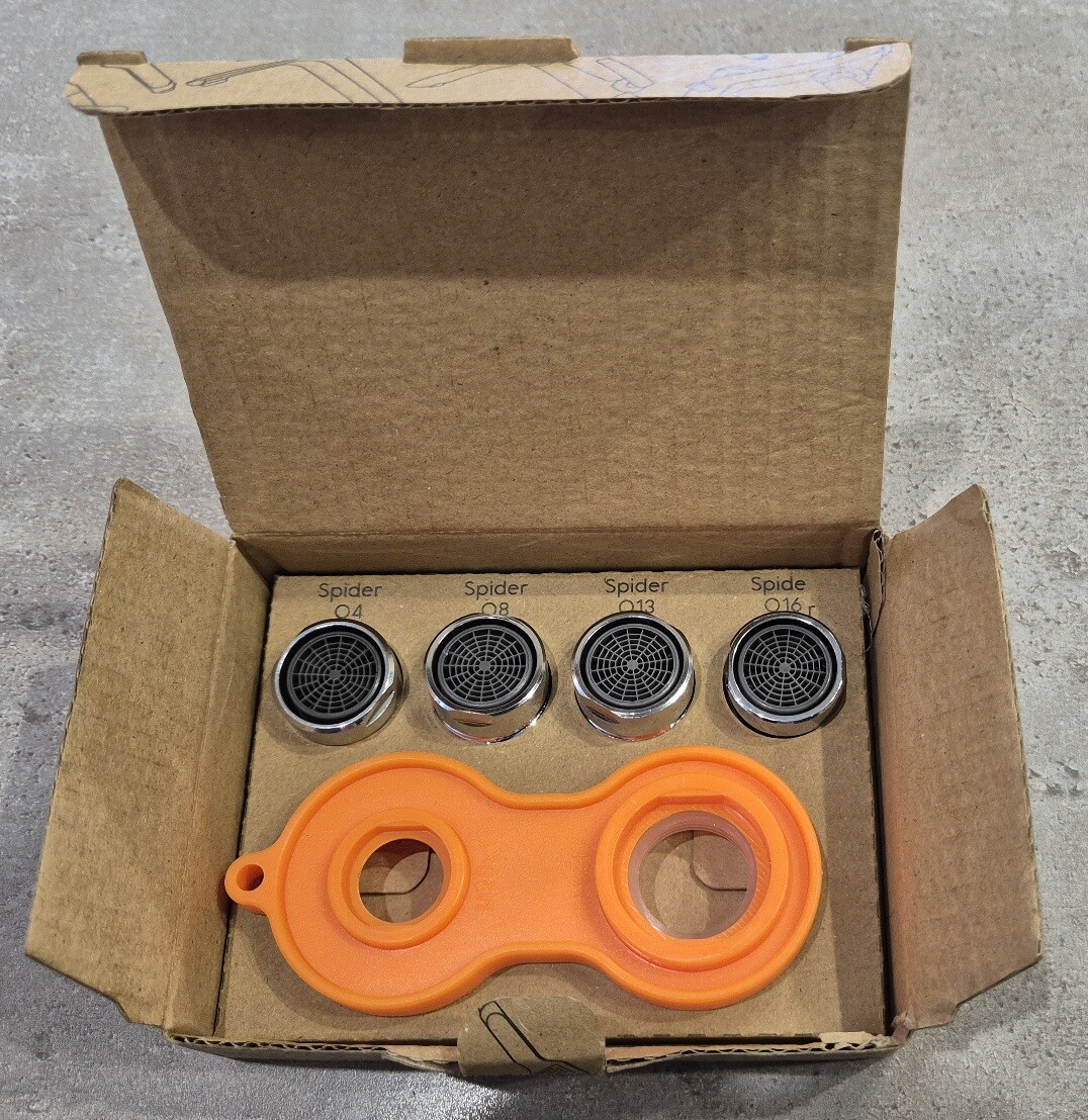 Rubineta Sada 4 ks perlátorů M24x1 s klíčem, úsporné perlátory v krabičce