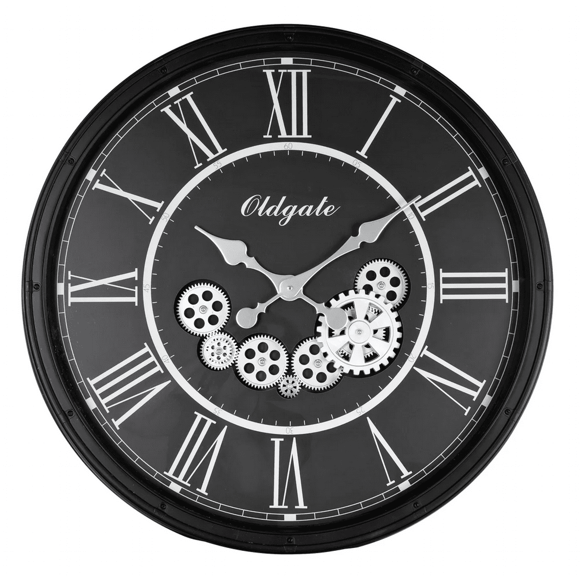 Nástěnné hodiny OLDGATE černá Ø 72 cm Mybesthome