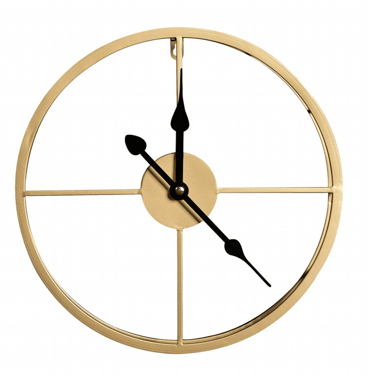 Nástěnné hodiny METALLO I. zlatá Ø 40 cm Mybesthome