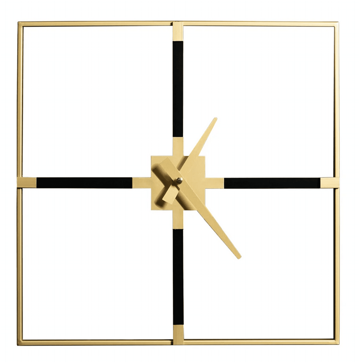 Nástěnné hodiny METALLO II. zlatá 60x60 cm Mybesthome