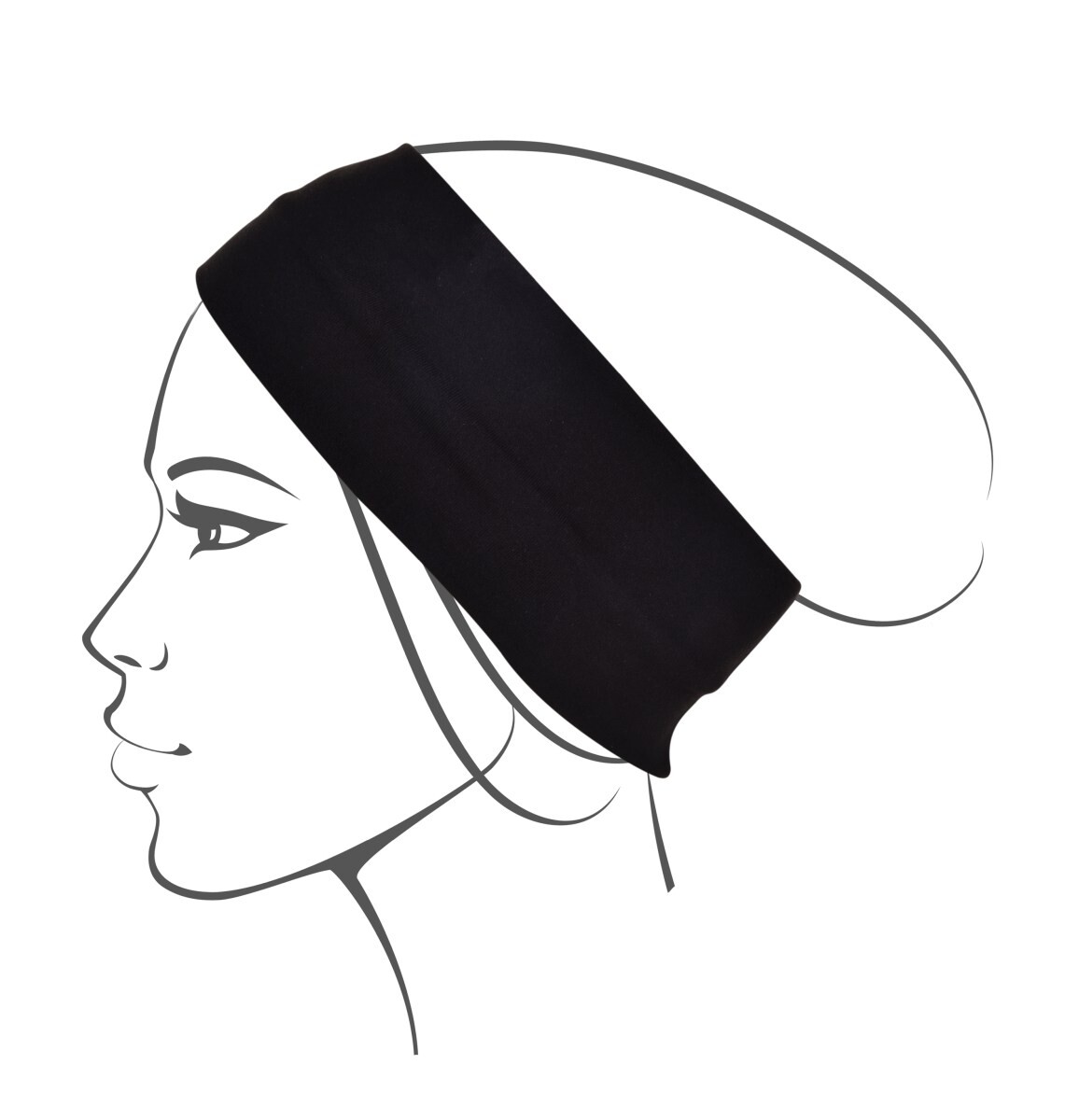 BEAUTY | textilní čelenka do vlasů | elastický úplet