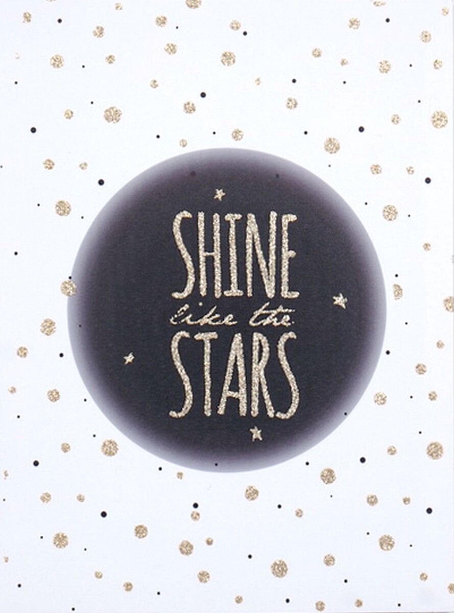 SHINE LIKE THE STARS | nástěnný obraz s glitter efektem | 30 x 40 cm