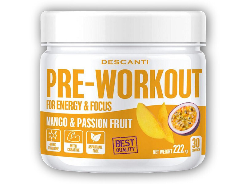 Descanti Descanti Pre-workout 222g Varianta: mango passionfruit
