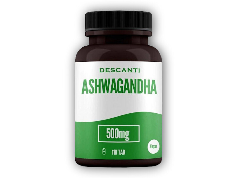 Descanti Descanti Ashwagandha 500mg 100 kapslí + 10 kapslí ZDARMA