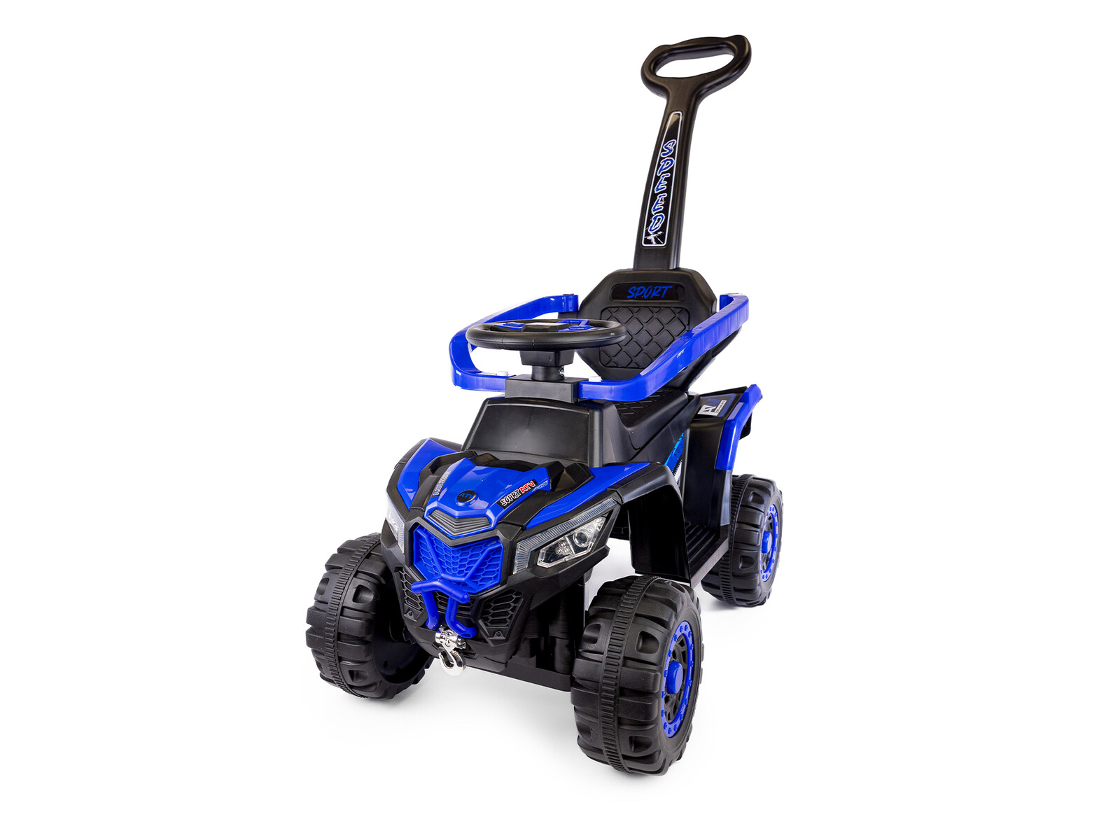 Mamido Mamido Speed MT280 Dětské elektrické odrážedlo | autíčko 3v1 s vodící tyčí modré