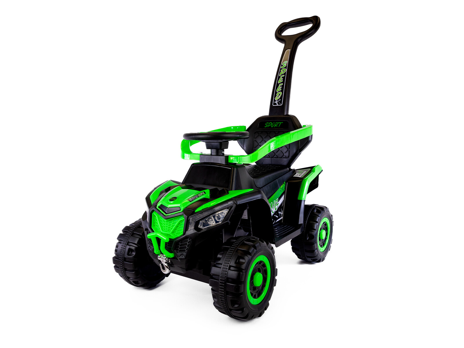 Mamido Mamido Speed MT280 Dětské elektrické odrážedlo | autíčko 3v1 s vodící tyčí zelené