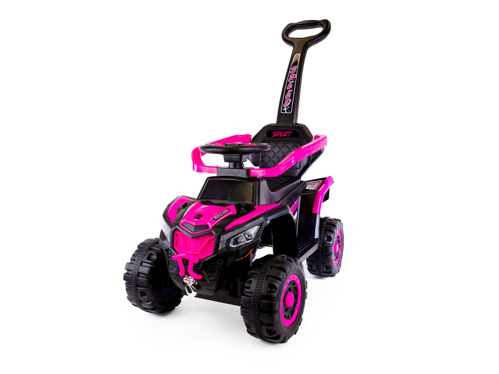 Mamido Mamido Speed MT280 Dětské elektrické odrážedlo | autíčko 3v1 s vodící tyčí NEW PINKY