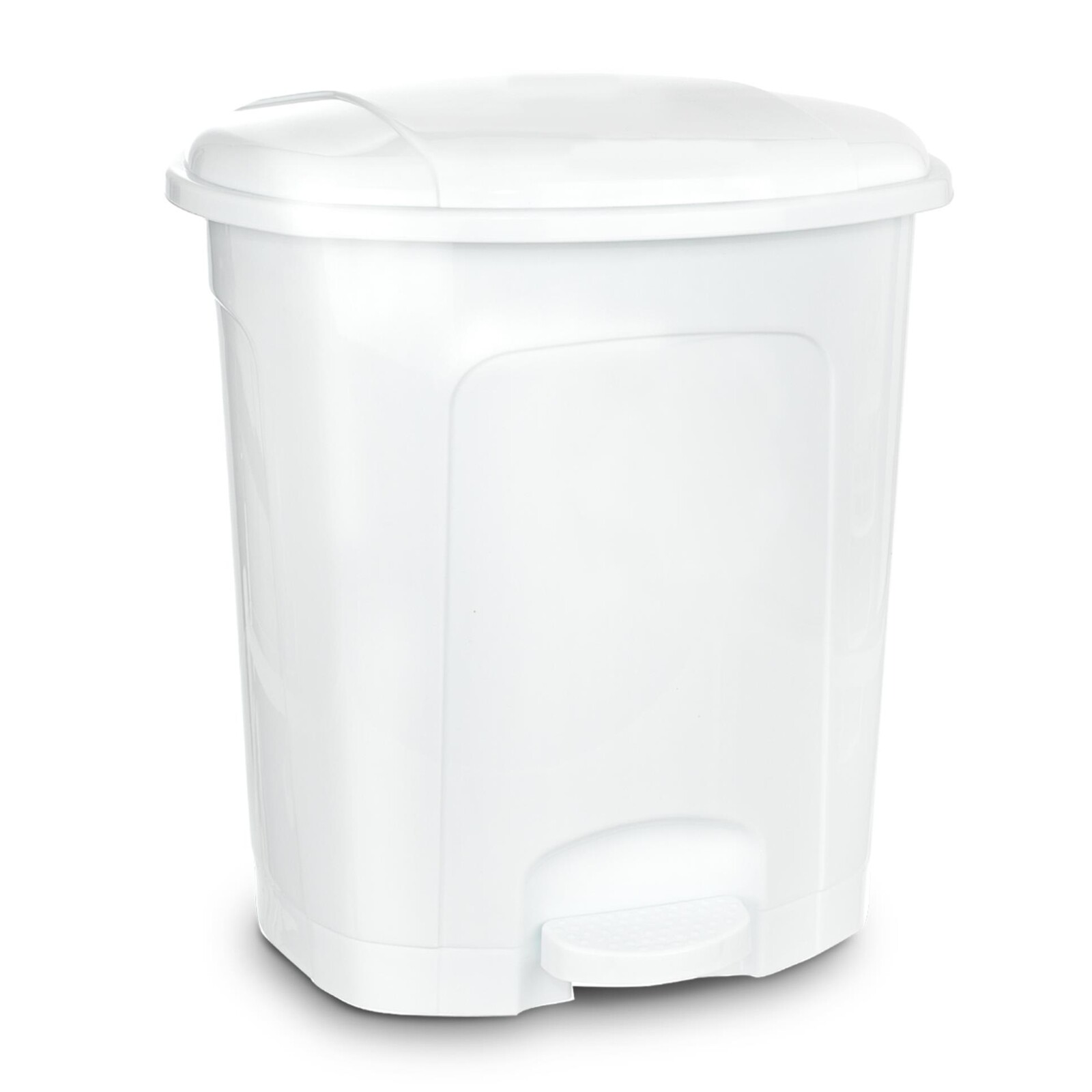 Odpadkový koš - nášlapný, bílý, 21 l