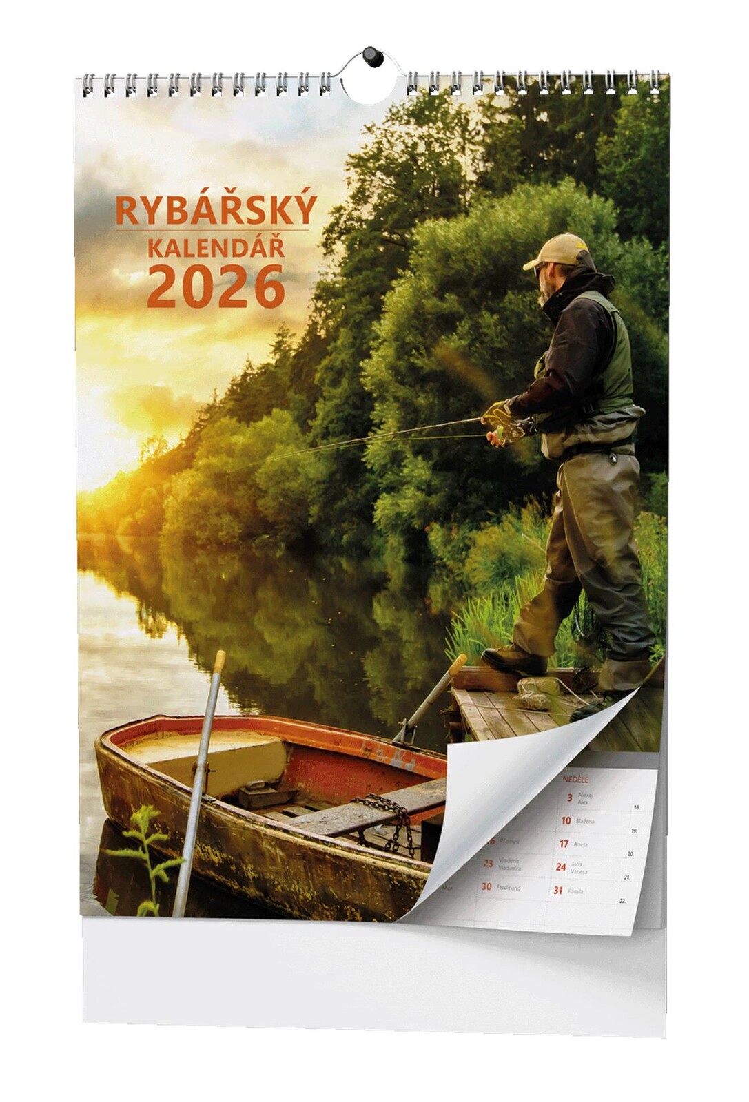 Nástěnný kalendář 2025 Rybářský