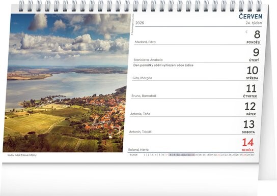 Česká krajina 2026 - stolní kalendář