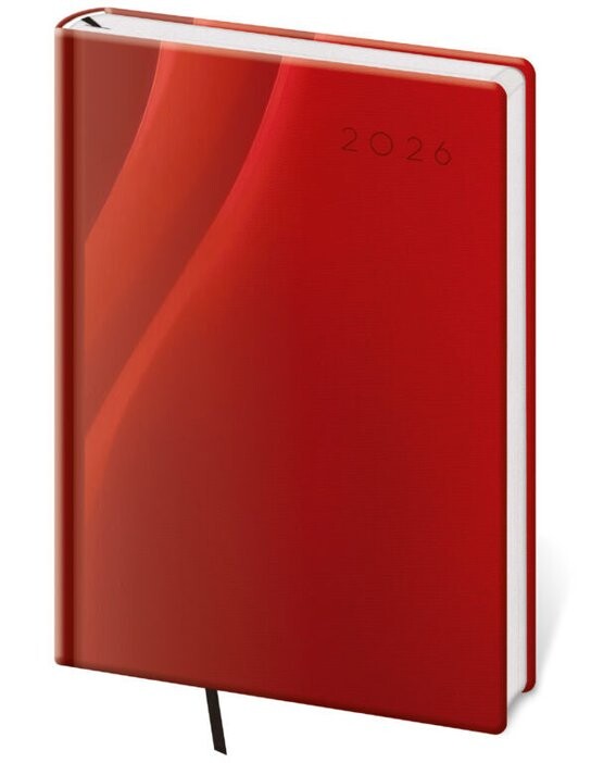 Denní diář 2026 A5 Vario Red design