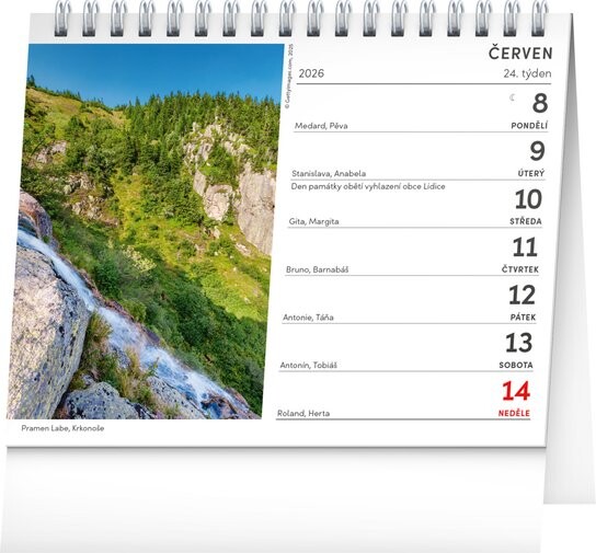 České hory 2026 - stolní kalendář