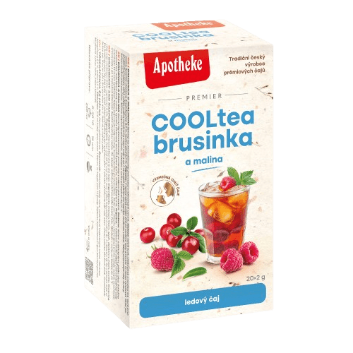APOTHEKE COOLtea brusinka s malinou 20 x 2 g