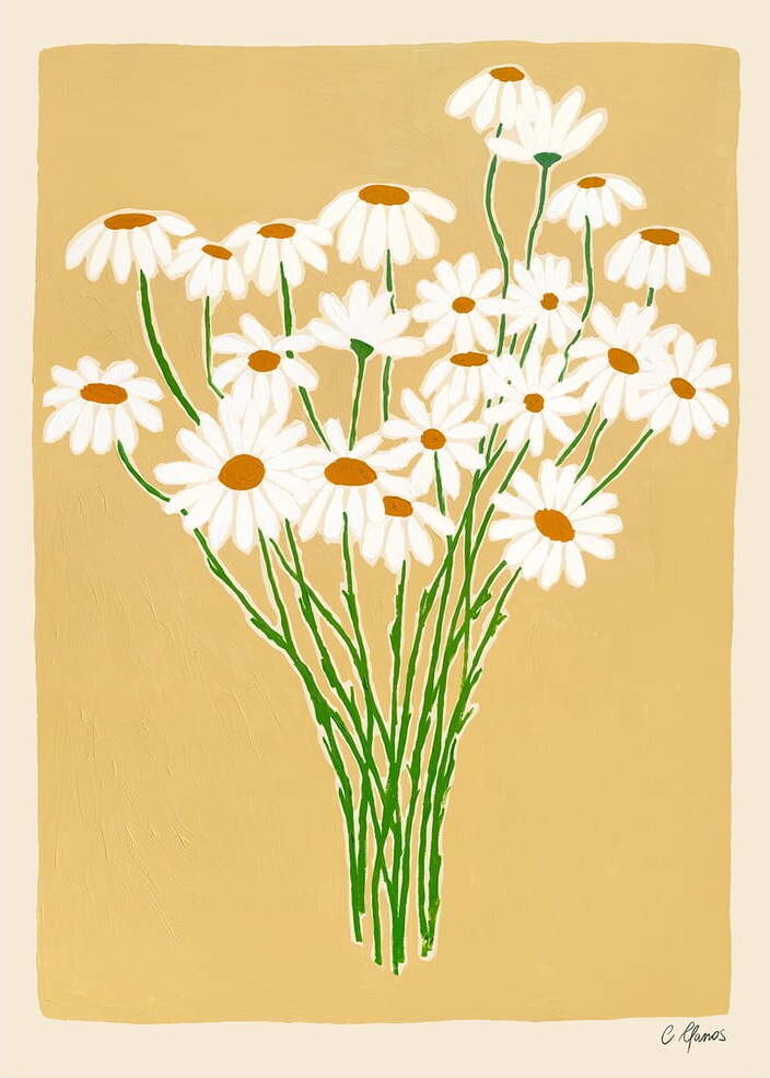 Plakát 30x40 cm Daisies – The Poster Club