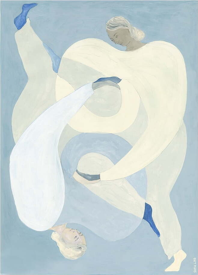 Plakát 50x70 cm Hold You - Blue – The Poster Club