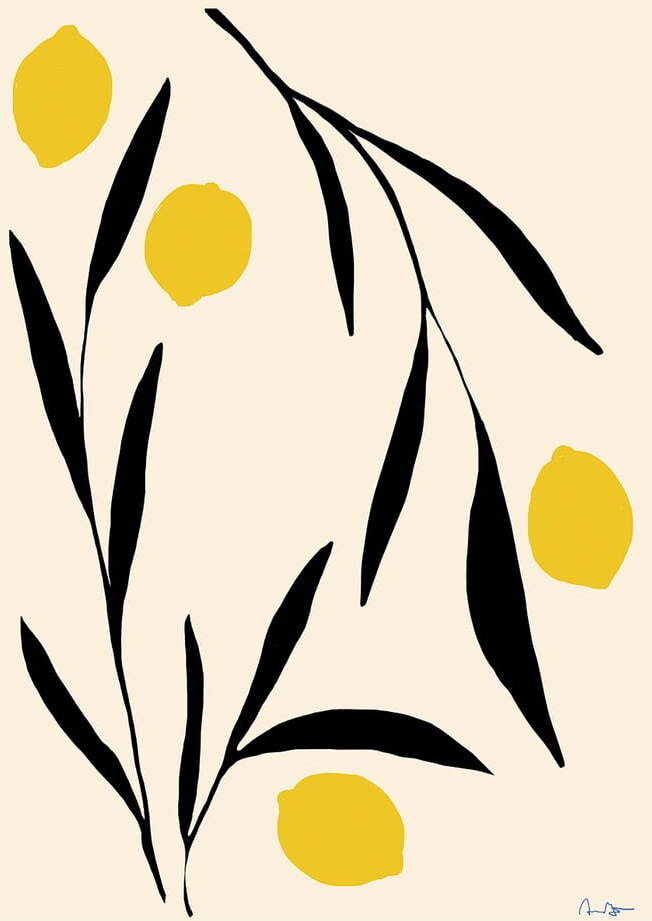 Plakát 30x40 cm Lemon – The Poster Club