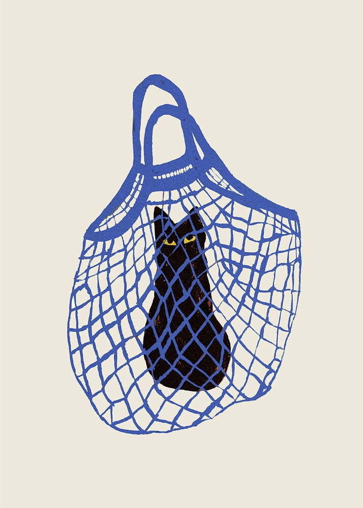 Plakát 30x40 cm The Cat’s In The Bag – The Poster Club