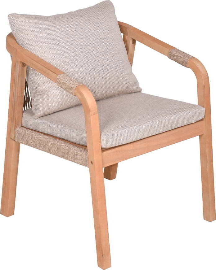 Dřevěné zahradní židle v sadě 2 ks v přírodní barvě Bogota – Garden Pleasure