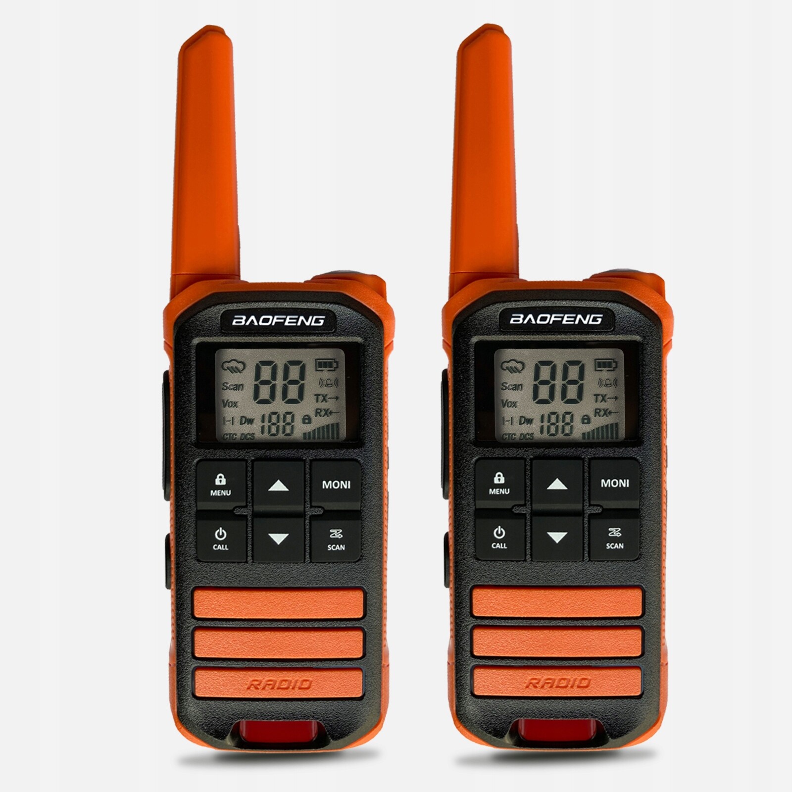 Vysílačky Baofeng FR-22A, dlouhý dosah, dobíjecí, 16 Pmr kanálů-NEBO