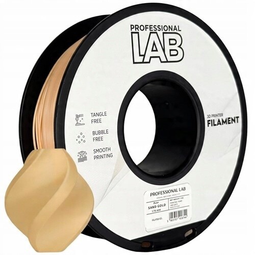 Filament Pla+ sand gold Prof. Lab 1,75 mm 1000 g pískově zlatý