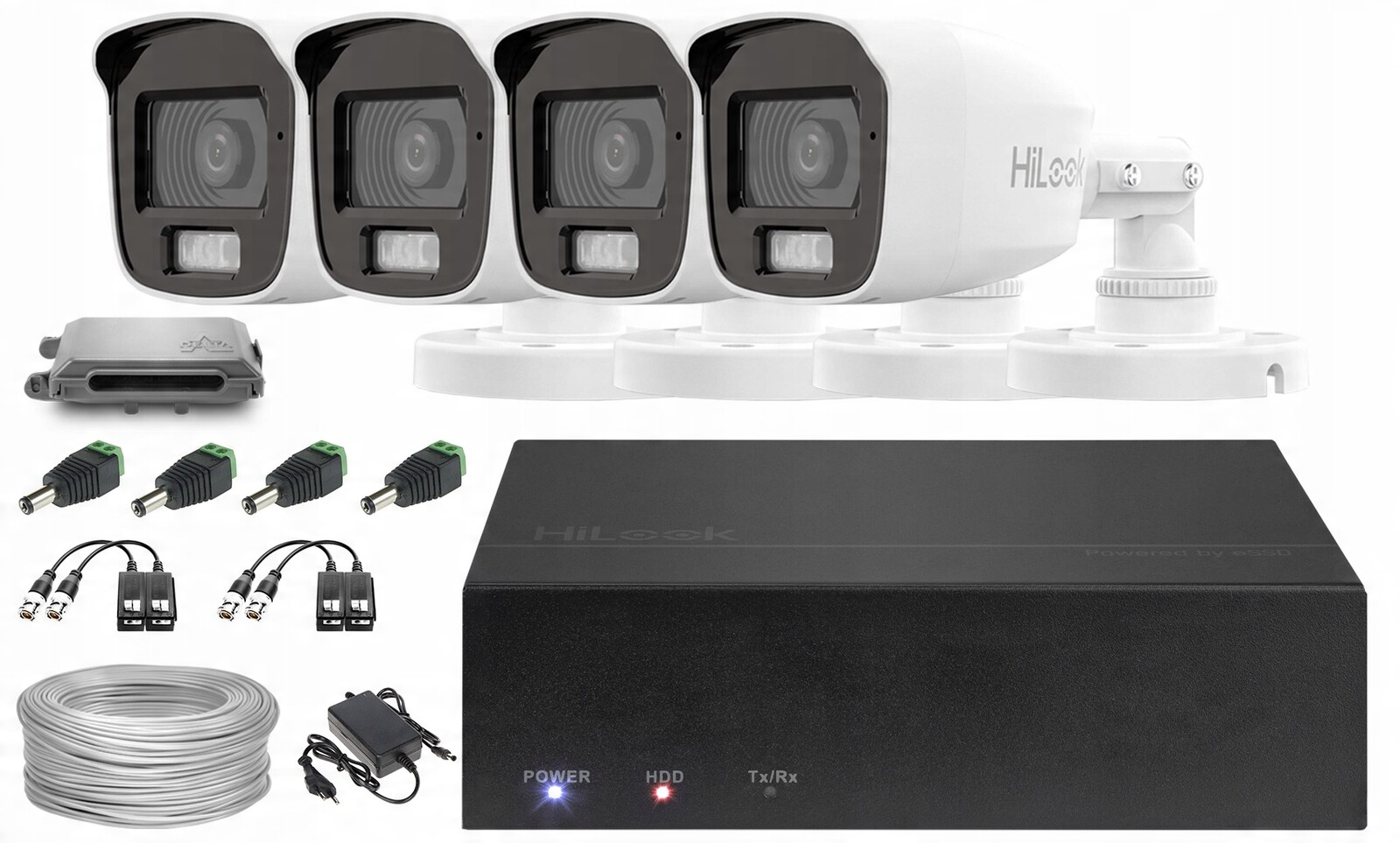 Sada pro monitorování Ahd 4x TVICAM-B2M-20DL SSD-DVR-2MP Full Hd HiLook