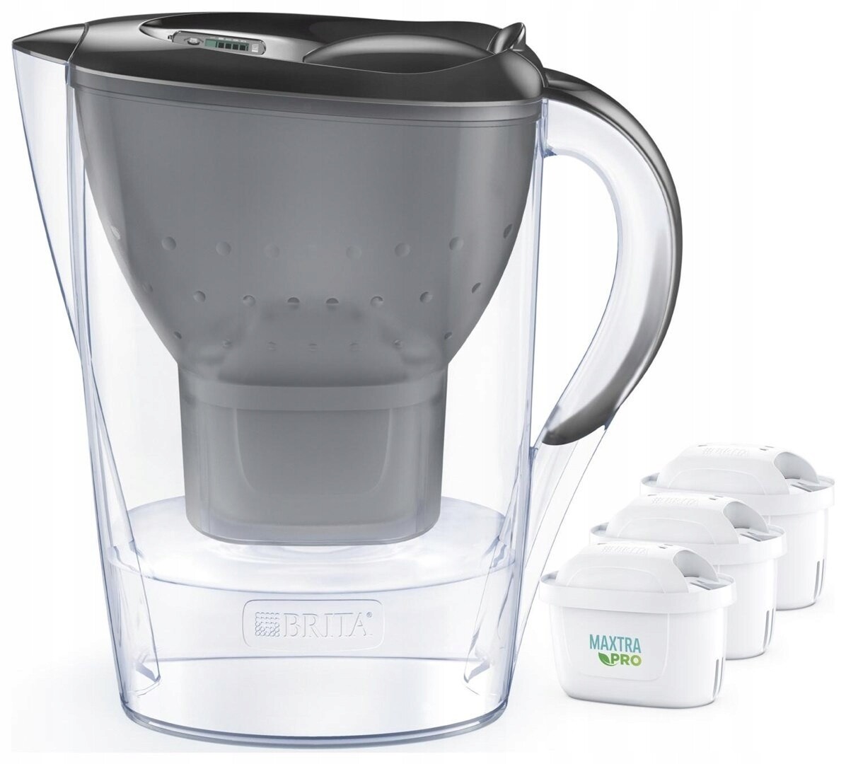 Filtrační konvice Brita Marella+3 Maxtra Pro Pp (grafitová; 2,4 l)