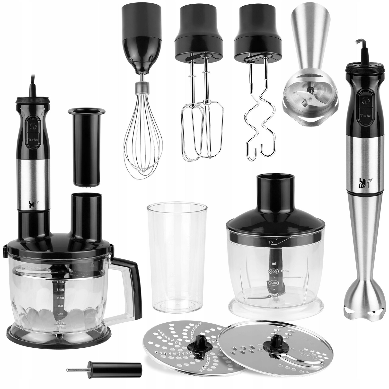 Ruční Mixér Multifunkční Mixér 2 Kotouče Malakser Turbo Výkon 1000 W Lafe