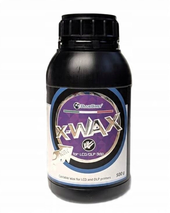 Uv pryskyřice BlueCast X-Wax 0,5 kg 0,5 l pro 3D tisk Klenotnická Na Odlévání
