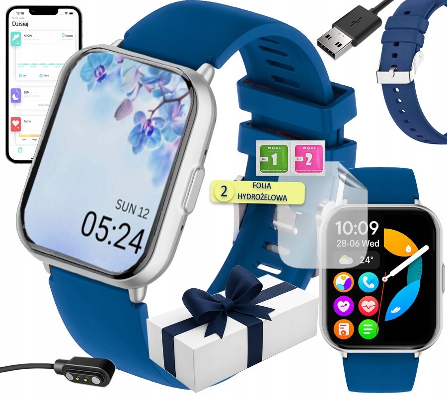 Chytré Hodinky pro hovory přes Bluetooth, tlak na puls spánku, menu Pl