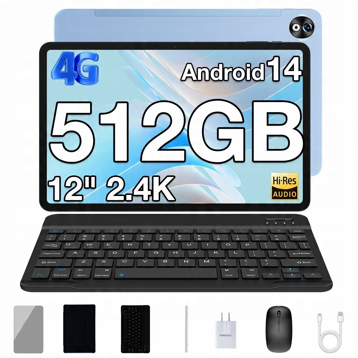 Doogee T40 Pro Tablet & klávesnice 10800mAh 12