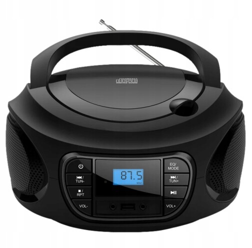 Maginon CB-2 bombox Fm rádio CD/MP3 Usb ekvalizér černý