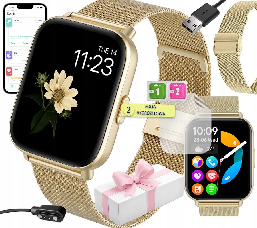 Chytré Hodinky Bluetooth hovory kyslík puls budík sport notifikace Pl