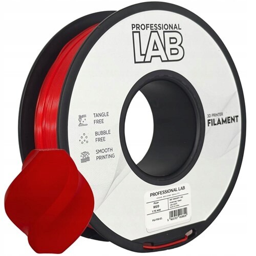 Filament Pla+ červený Prof. Lab 1,75 mm 1000 g červený
