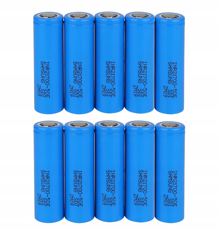 10 x Akumulátor Samsung 5000 mAh INR21700-50E Sada