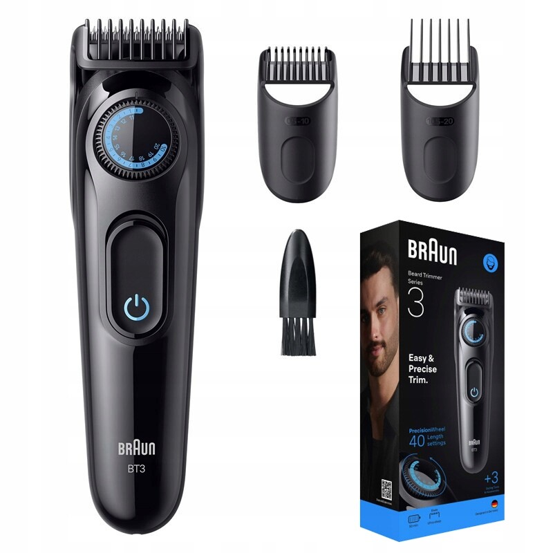 Stříhací strojek Braun BT3520 Zastřihovač vousů a nástavce 0.5 mm-20 mm