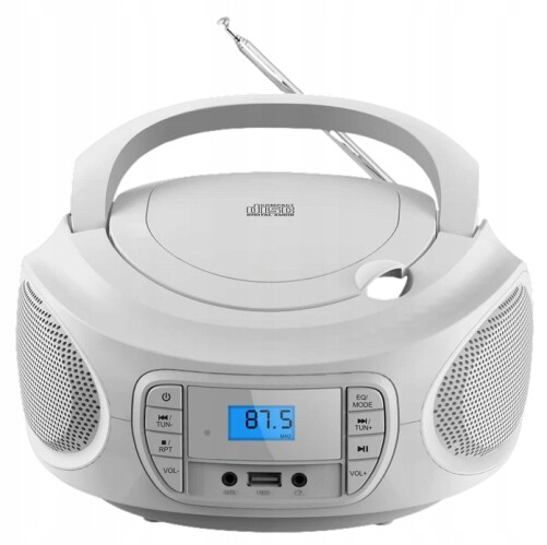 Maginon CB-2 bombox Fm rádio CD/MP3 Usb ekvalizér bílý