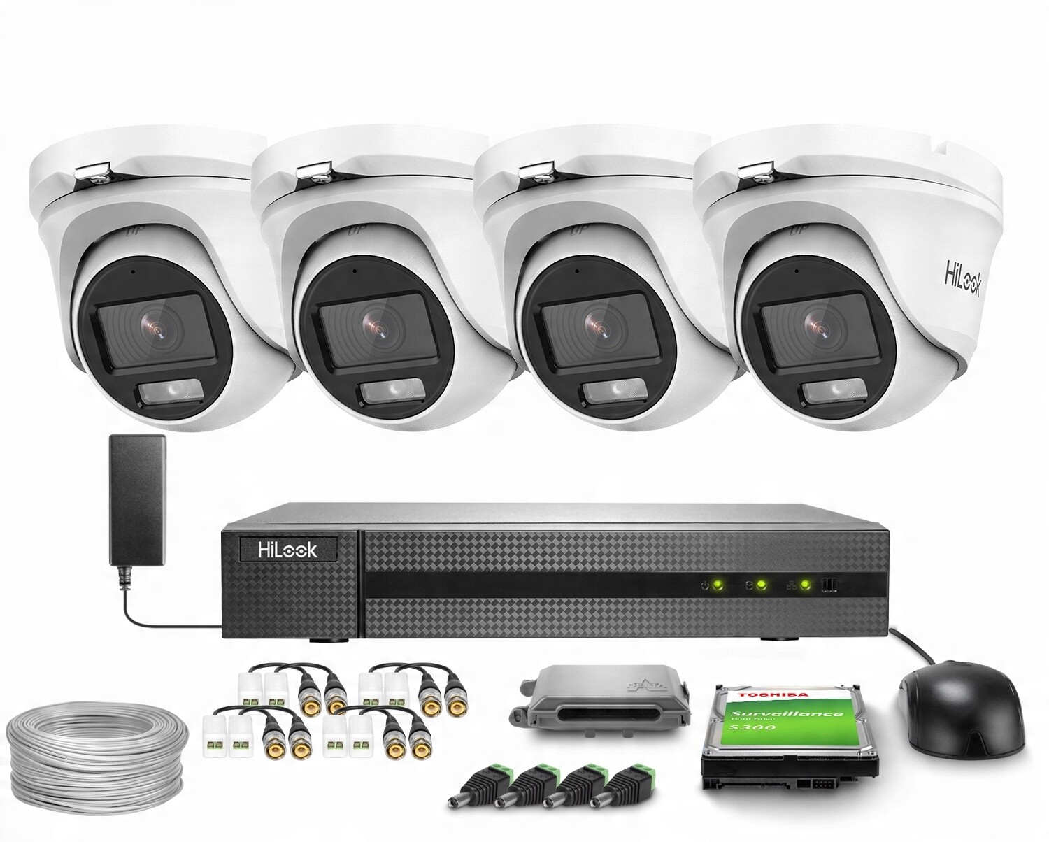 Sada pro monitorování Ahd 4x TVICAM-T2M-20DL DVR-4CH-4MP