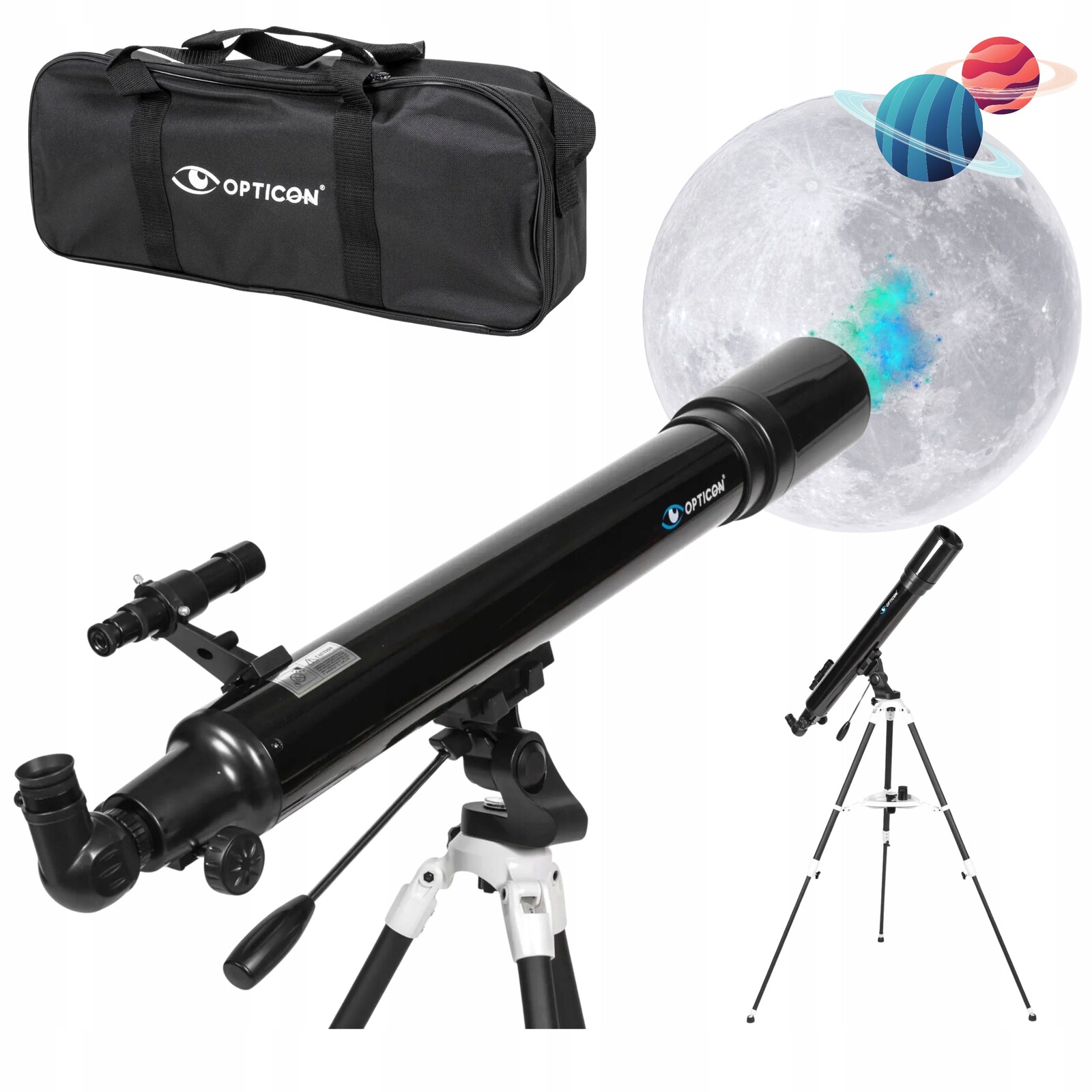 Astronomický dalekohled Opticon 90F900AZ1 příslušenství pouzdro