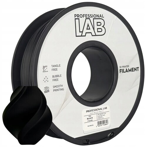 Filament Pla černý Prof. Lab 1,75 mm 1000 g černý