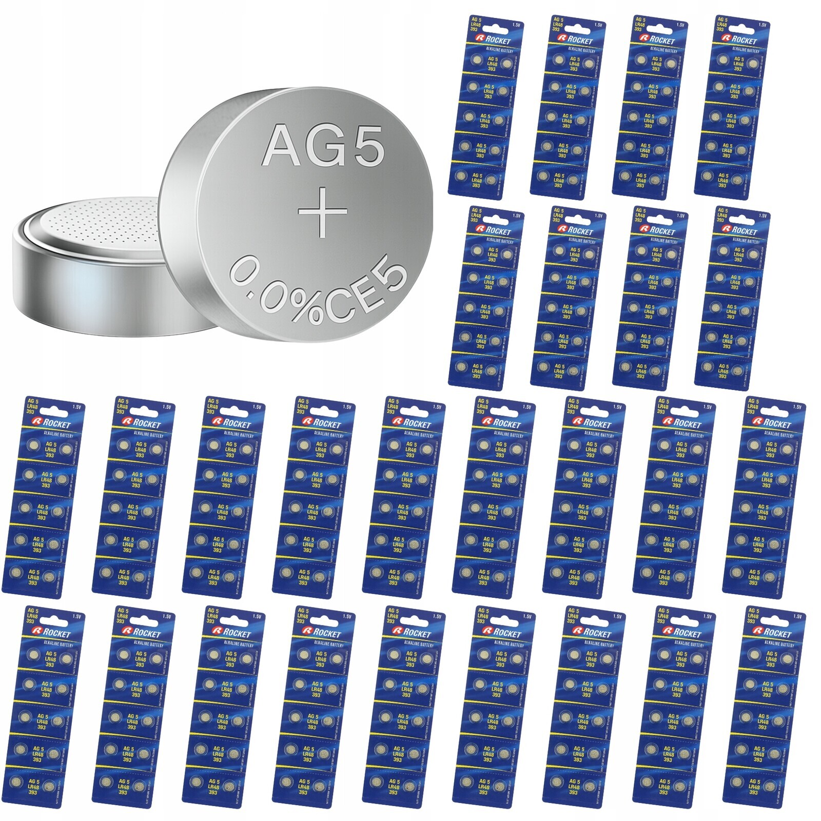 260 Ks Baterie Alkalické Baterie 1.5 V AG5 LR48 LR754 393 SR754 SG5 PR48