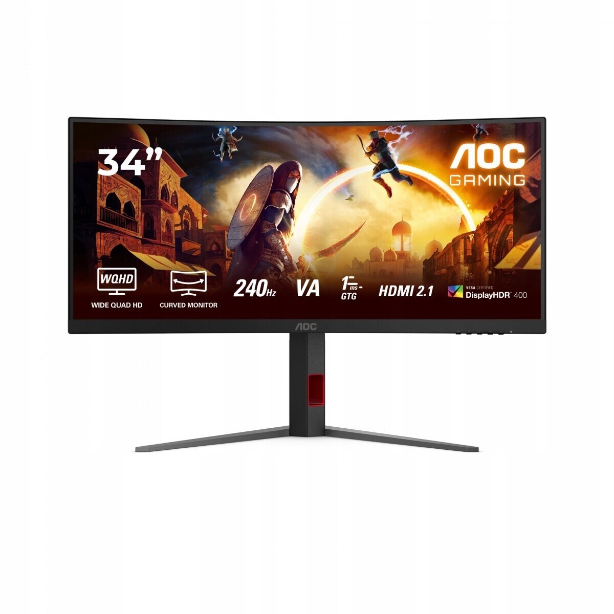Aoc Monitor CU34G4Z 34 palců 240 Hz Curved Va HDMIx2 Dp Has
