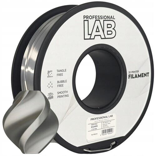 Filament Silk Pla silver Prof. Lab 1,75 mm 1000 g stříbrný